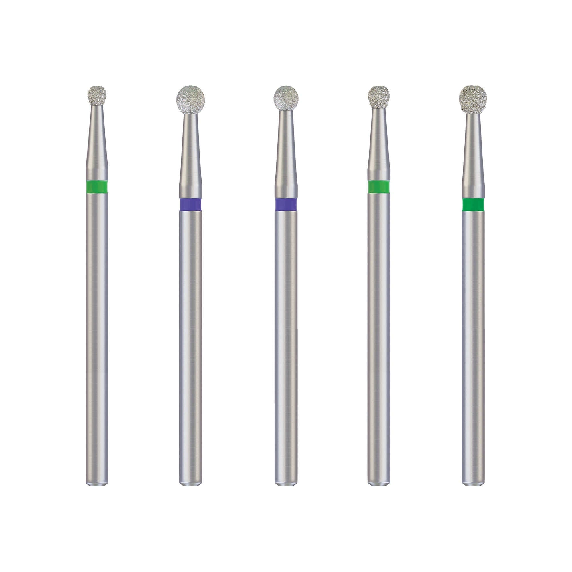 DSI Dental Diamond Reusable Burs Round Ball (ISO-001) 25mm (10 Pcs )
