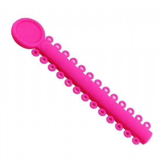 Modules de ligatures élastiques magiques pour crochets rose 1000 pcs