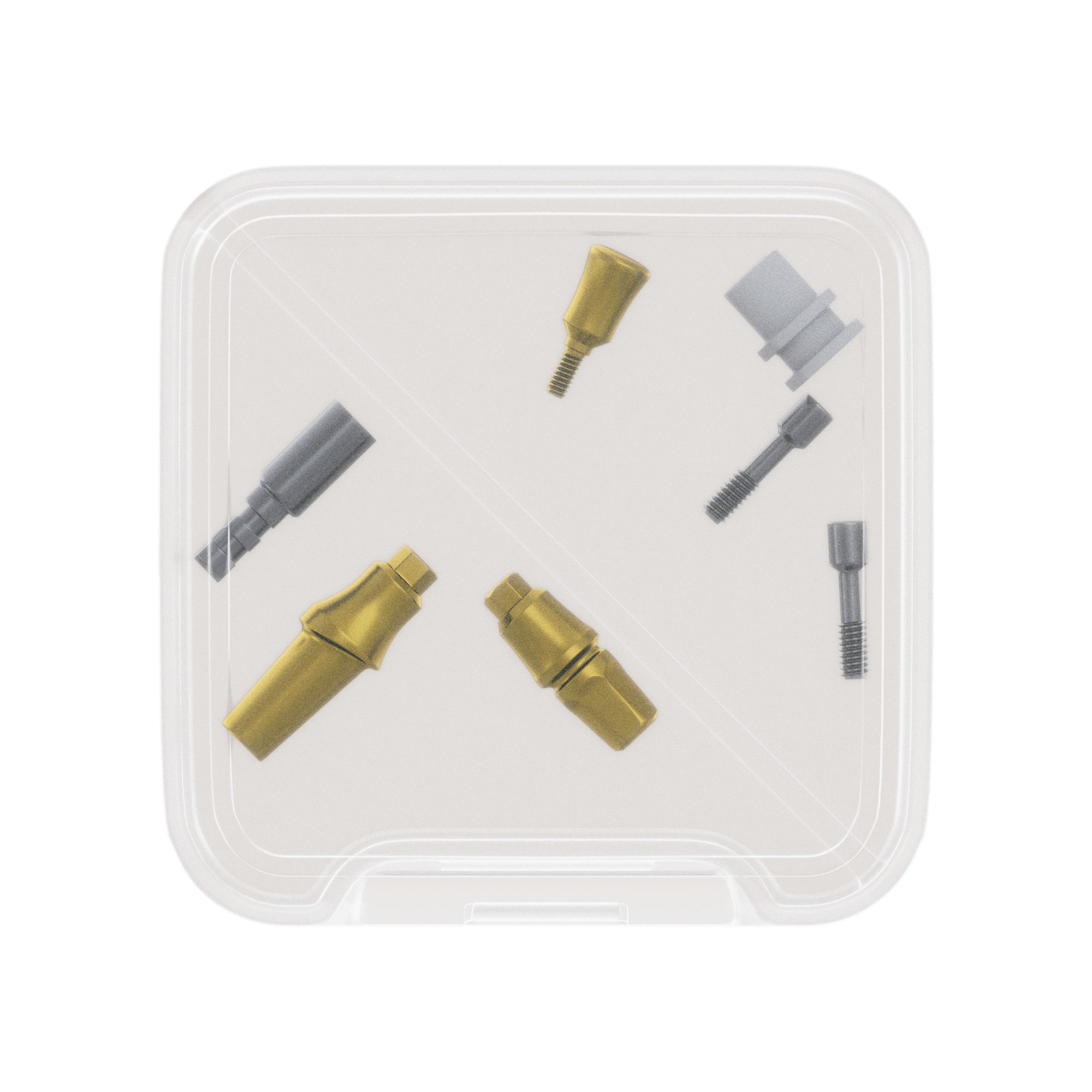 Kit de pièces prothétiques DSI Type C Concave Anatomique 1-4mm - Hexagone interne Ø2,42mm