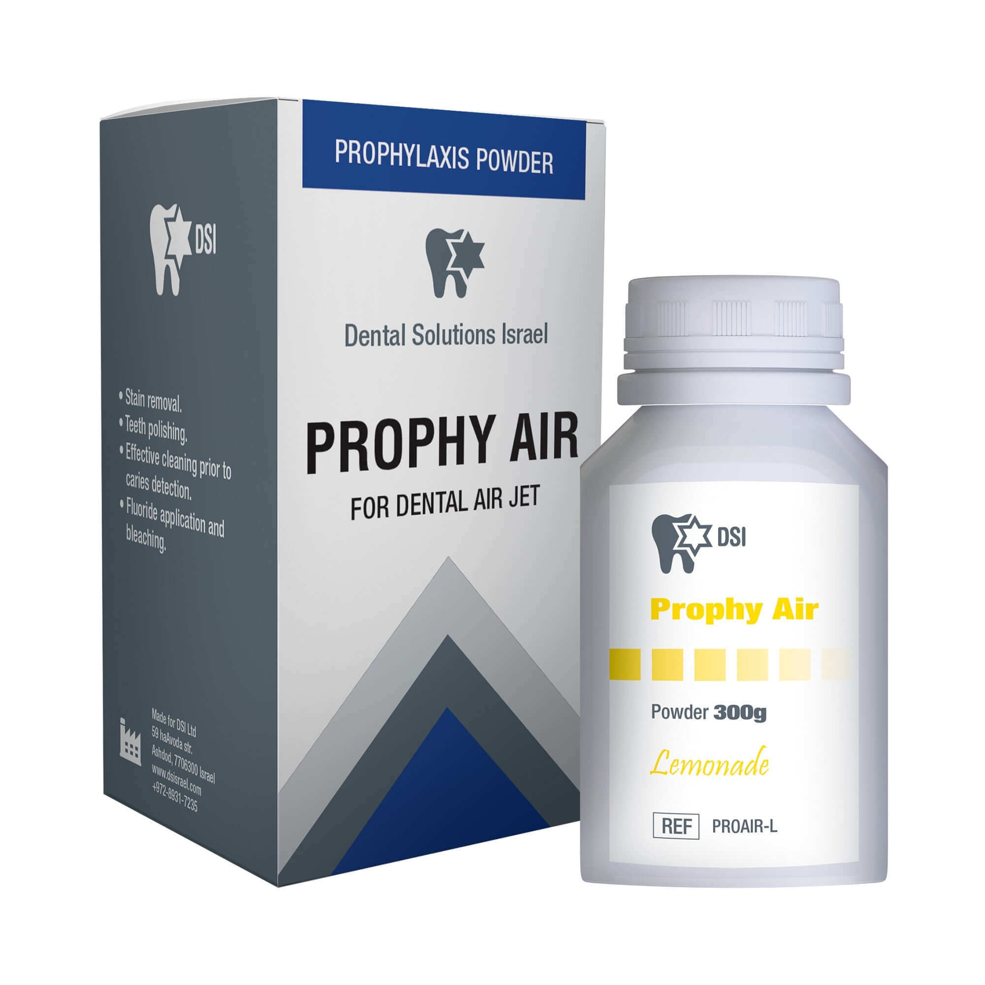 DSI Prophy Air Polvere per Profilassi Dentale per Pulizia dei Denti 300g 10.5oz