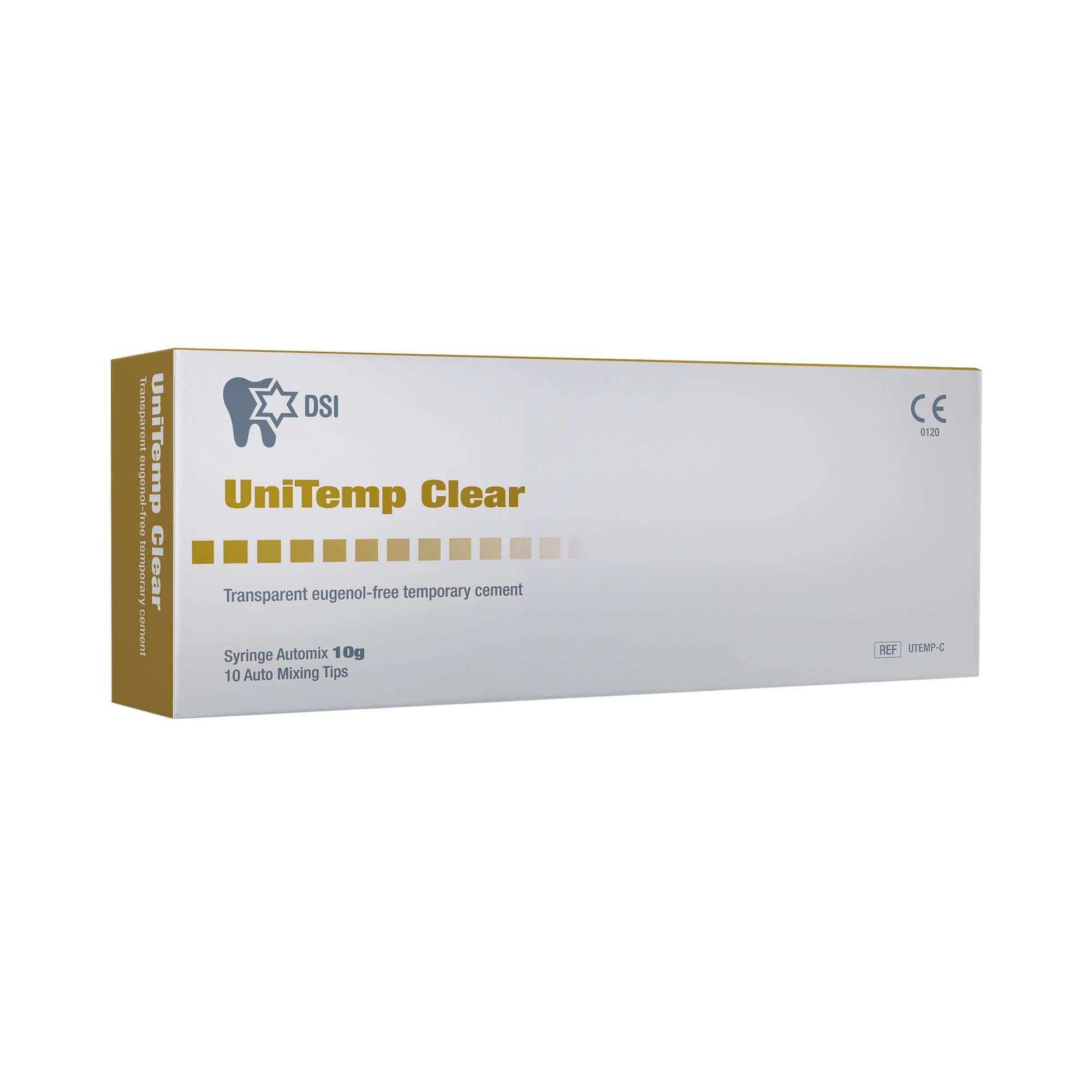 DSI UniTemp Clear Cemento Temporal No Eugenol Automático Jeringa 10g