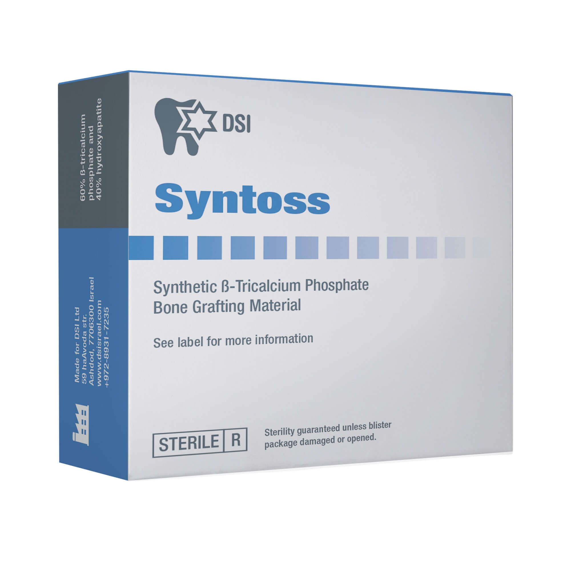 Greffe osseuse synthétique DSI Syntoss TCP/HA en cônes Alloplast