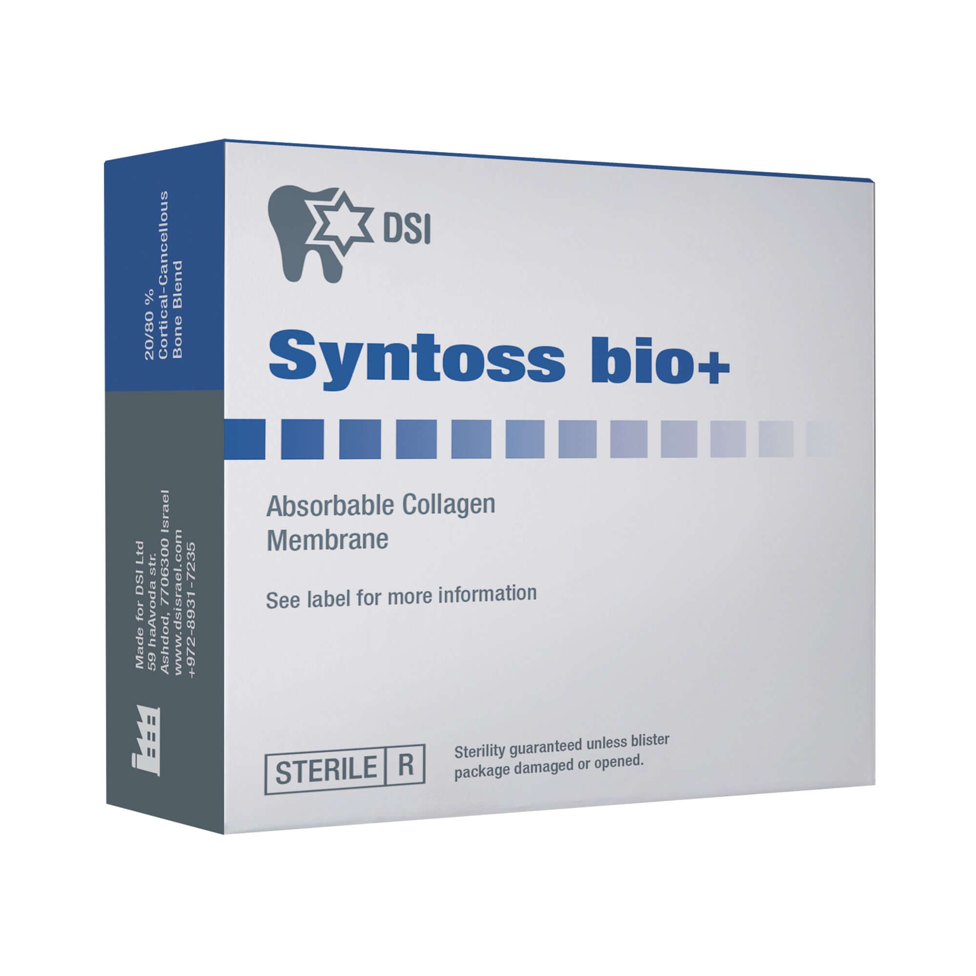 Membrane résorbable en collagène chirurgicale Syntoss Bio Dental