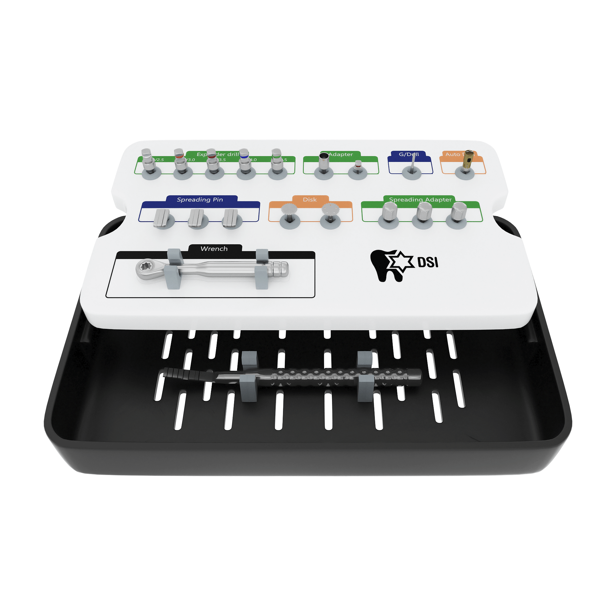 Kit d'expansion osseuse pour élargissement de crête DSI Bone Multi System