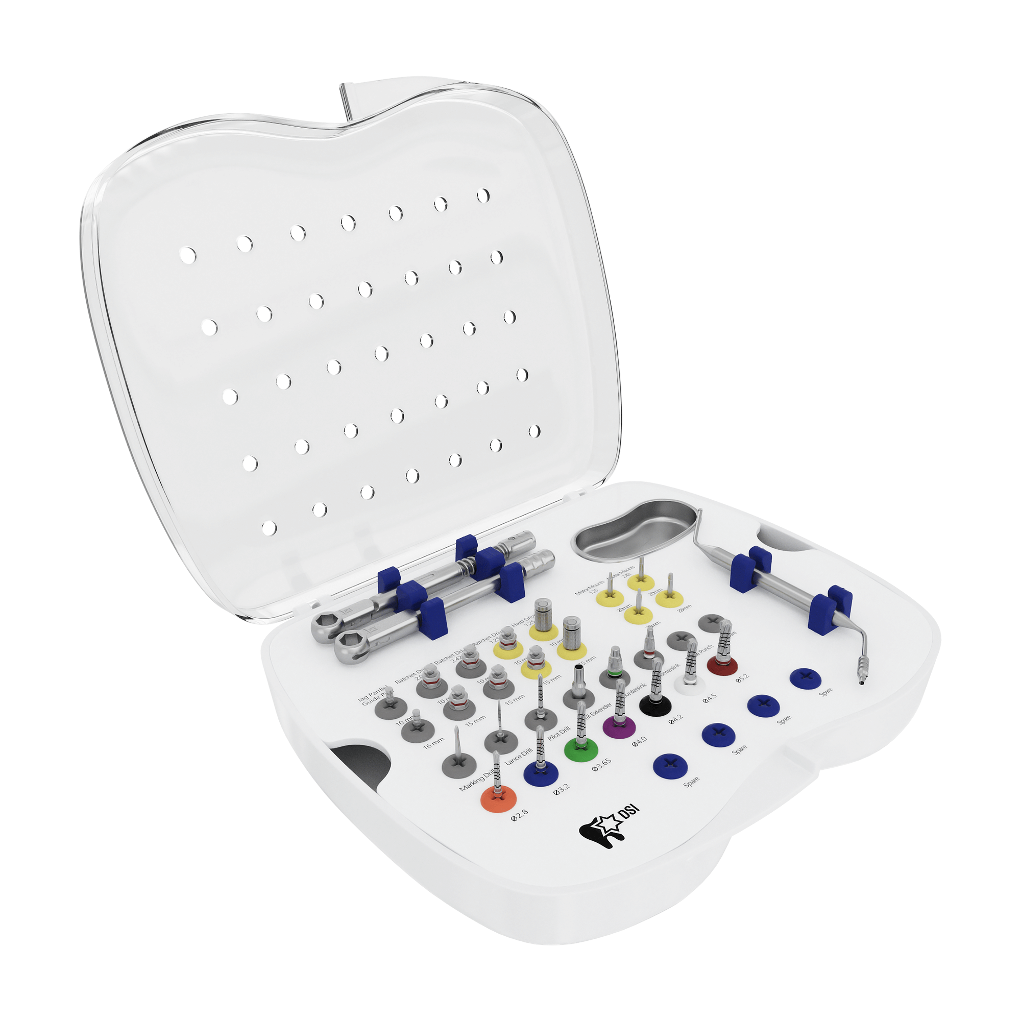Kit Quirúrgico Completo DSI SK003 para Colocación de Implantes