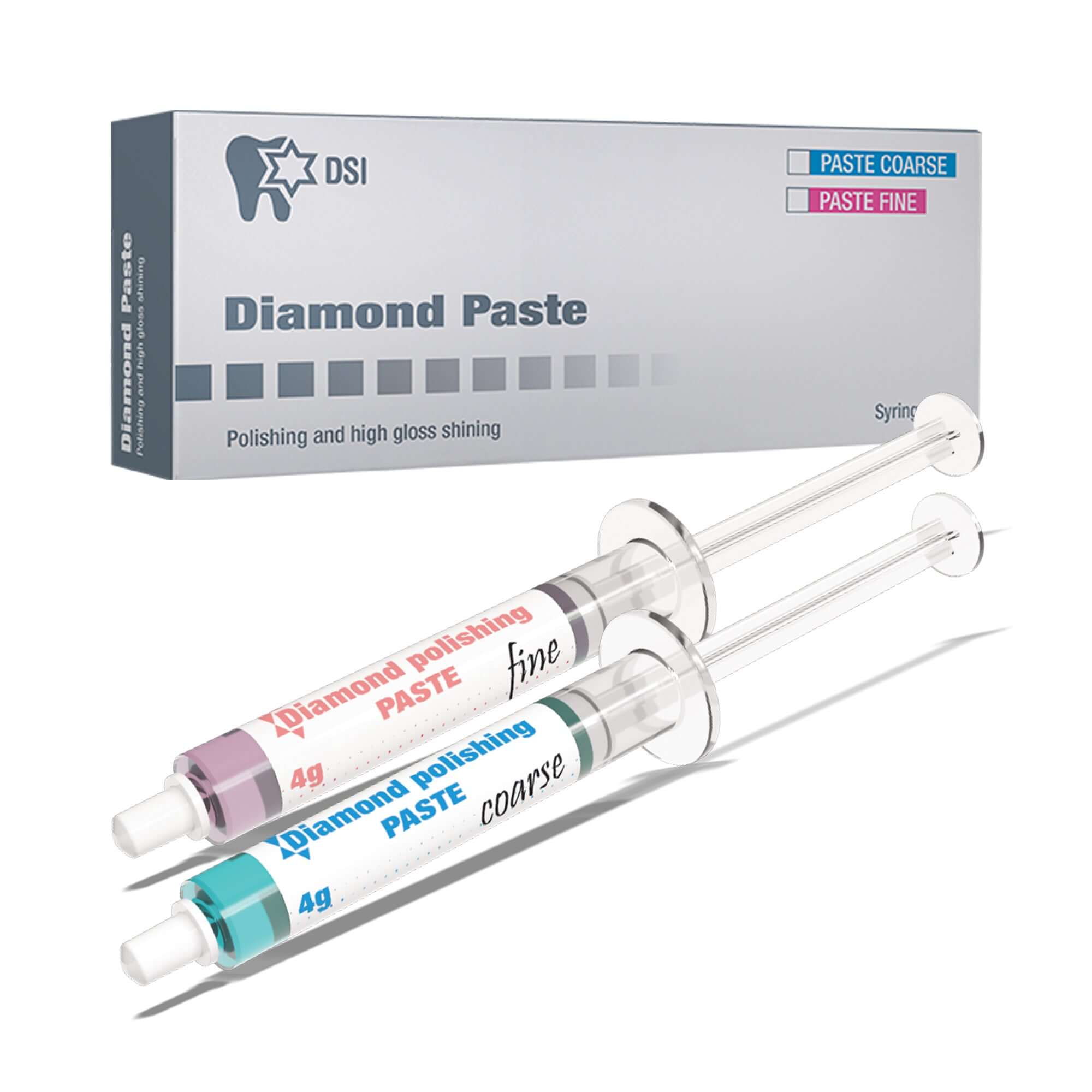 Pasta lucidante diamantata DSI per restauri dentali