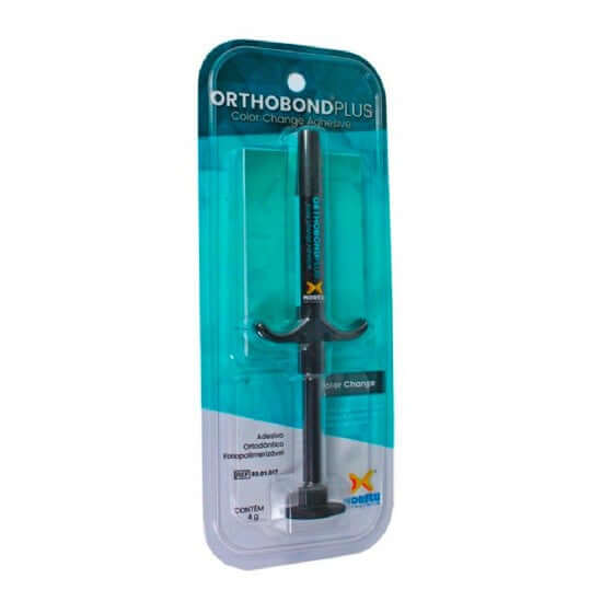 Adhesivo Morelli OrthoBond Plus de curado por luz y cambio de color para brackets, jeringa de 4g