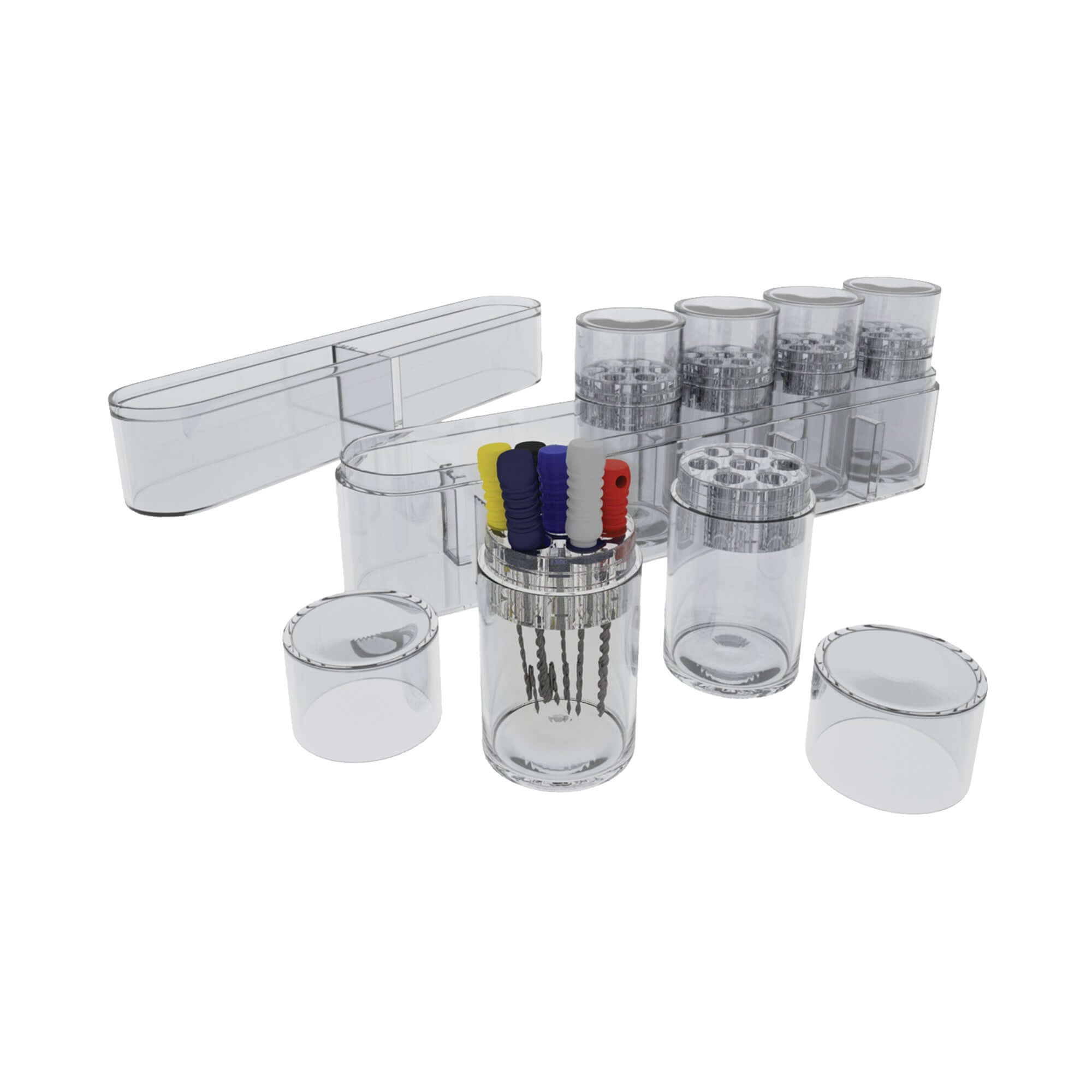 Organisateur de fichiers DSI Endo avec 6 unités séparées (autoclavable)