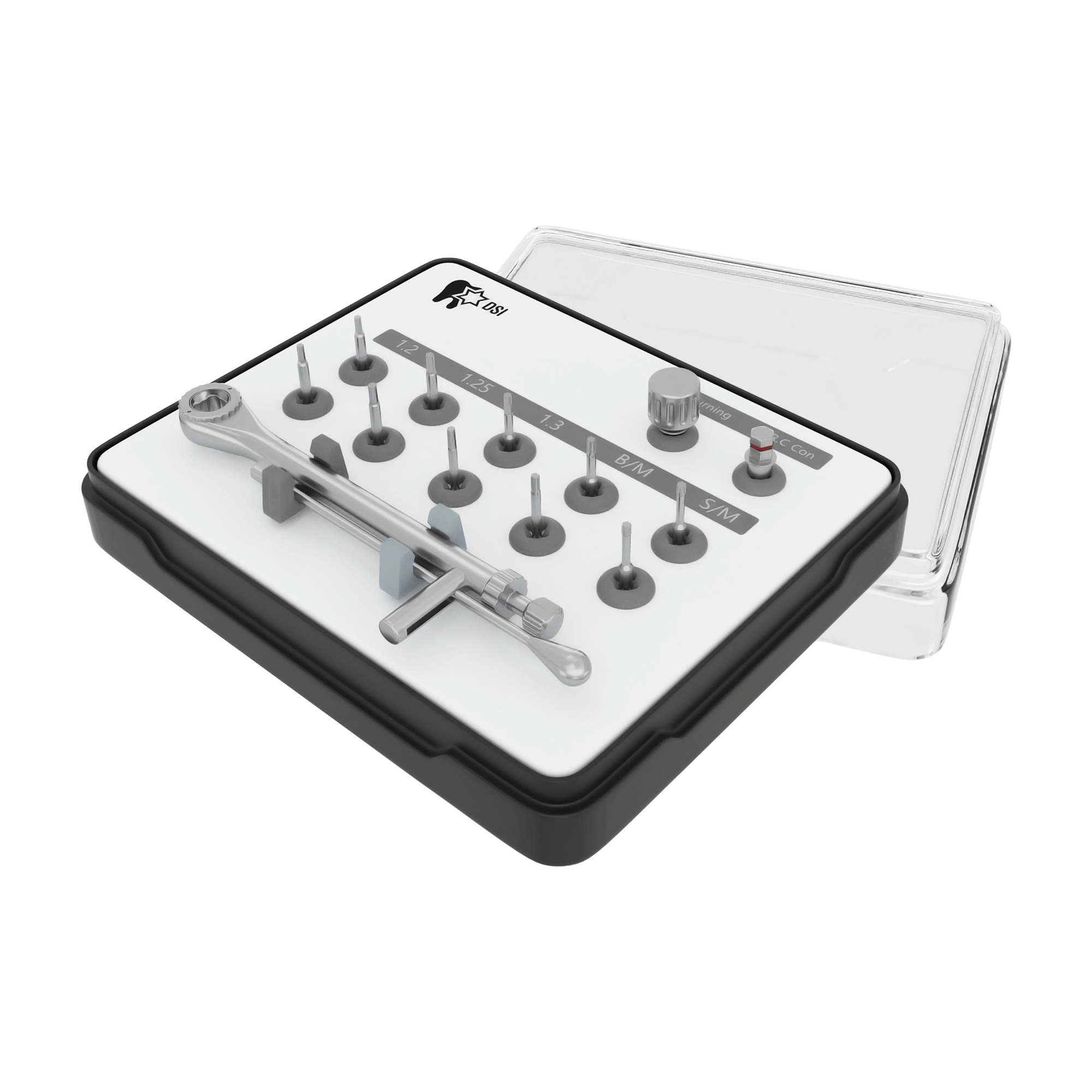 DSI Universelles Prothesentreiber-Kit für Abutments verschiedener Plattformen