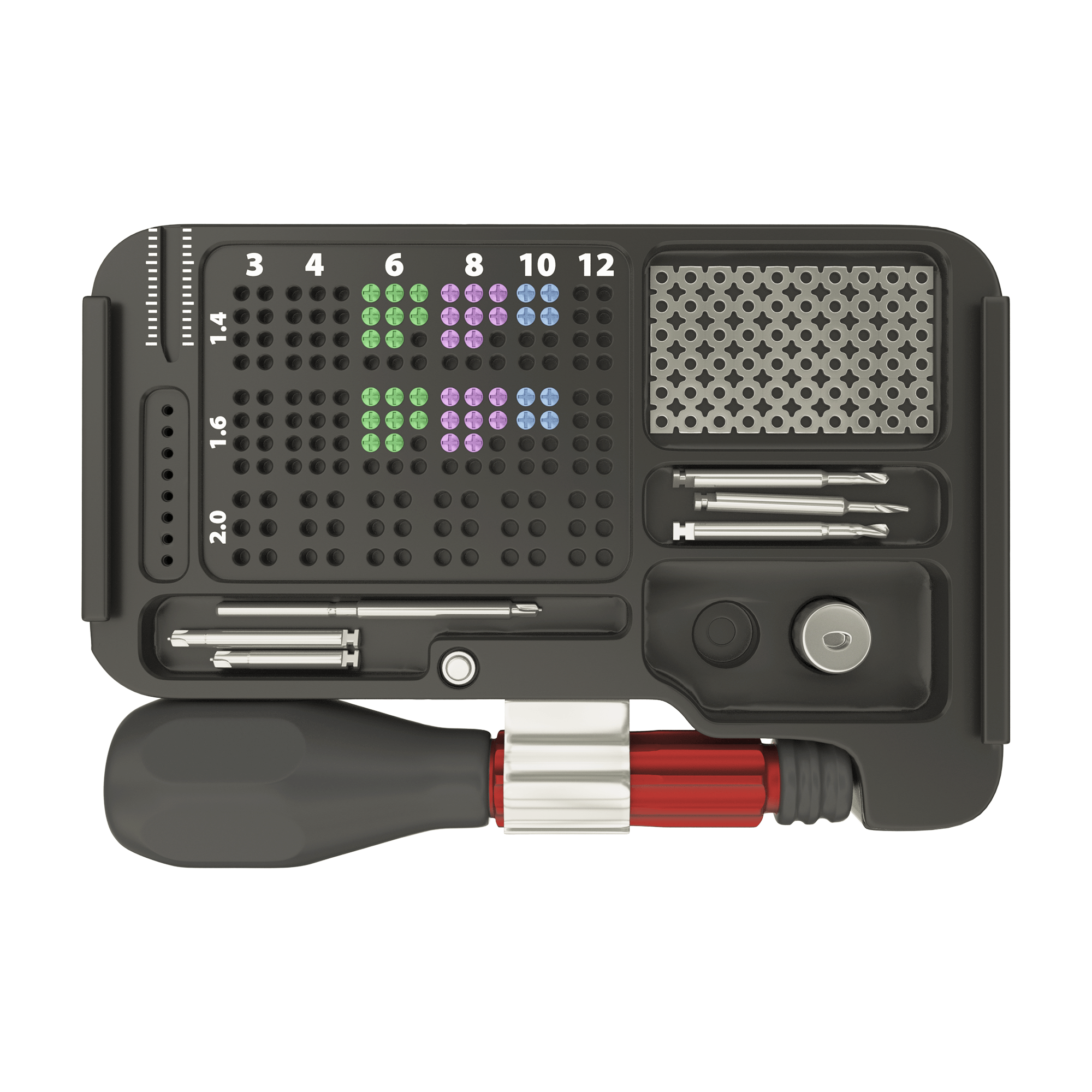 Kit standard de maille en titane pour vis osseuse DSI GBR