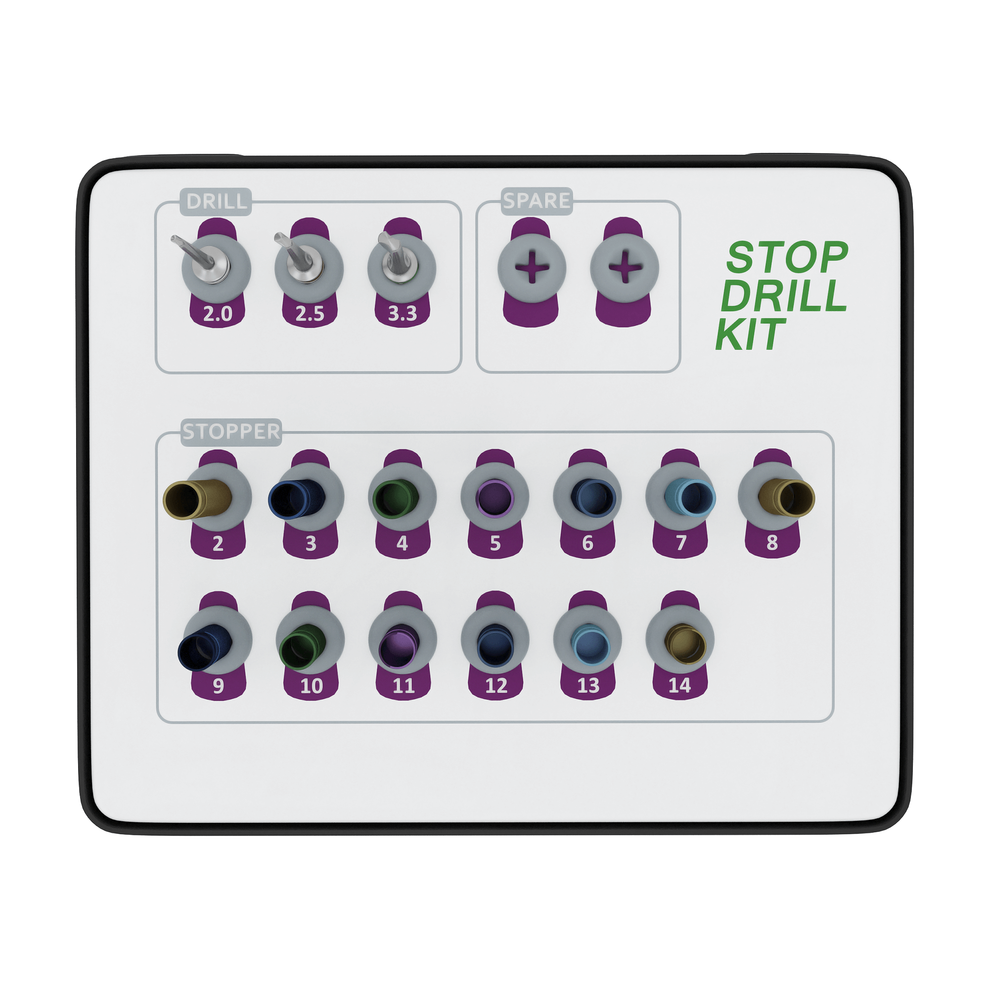 Kit de Foret d'Arrêt Chirurgical DSI pour Procédure de Levée de Sinus