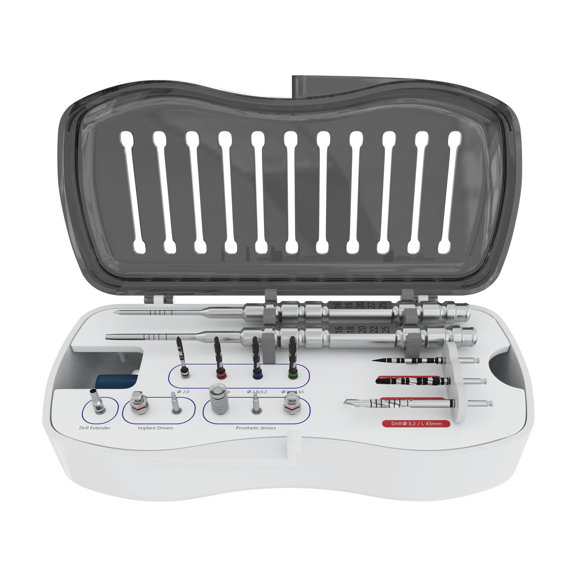 Kit chirurgical DSI SK-DSY Grip Ptery pour installation d'implant