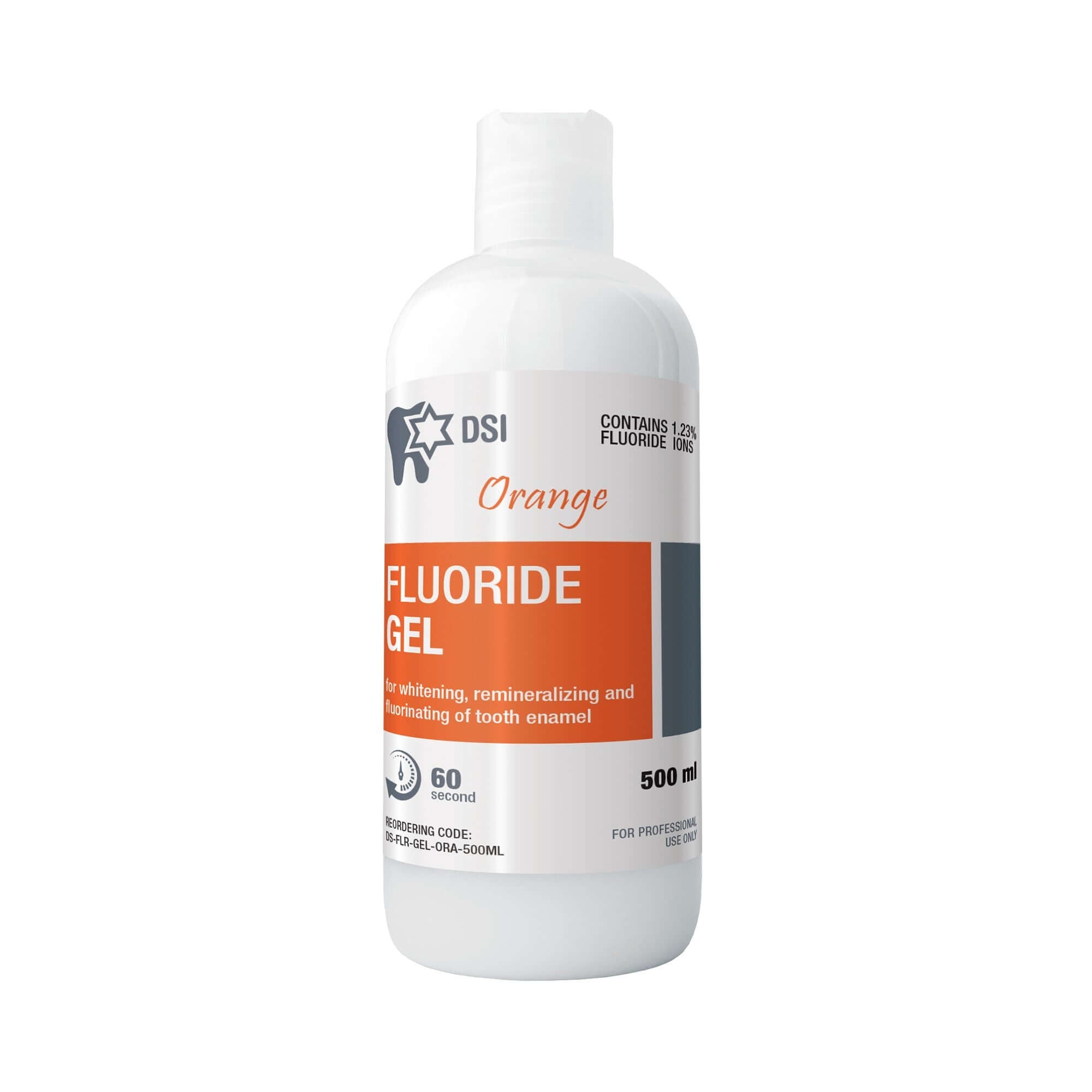 Gel fluoré DSI 1,23 % Traitement préventif pour dents 500ml 17oz