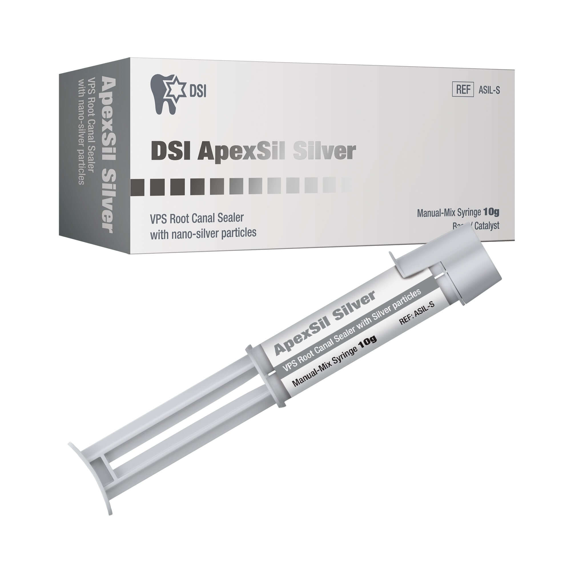 DSI Apexsil Silver Scellant de Canal Radiculaire en Seringue 10g
