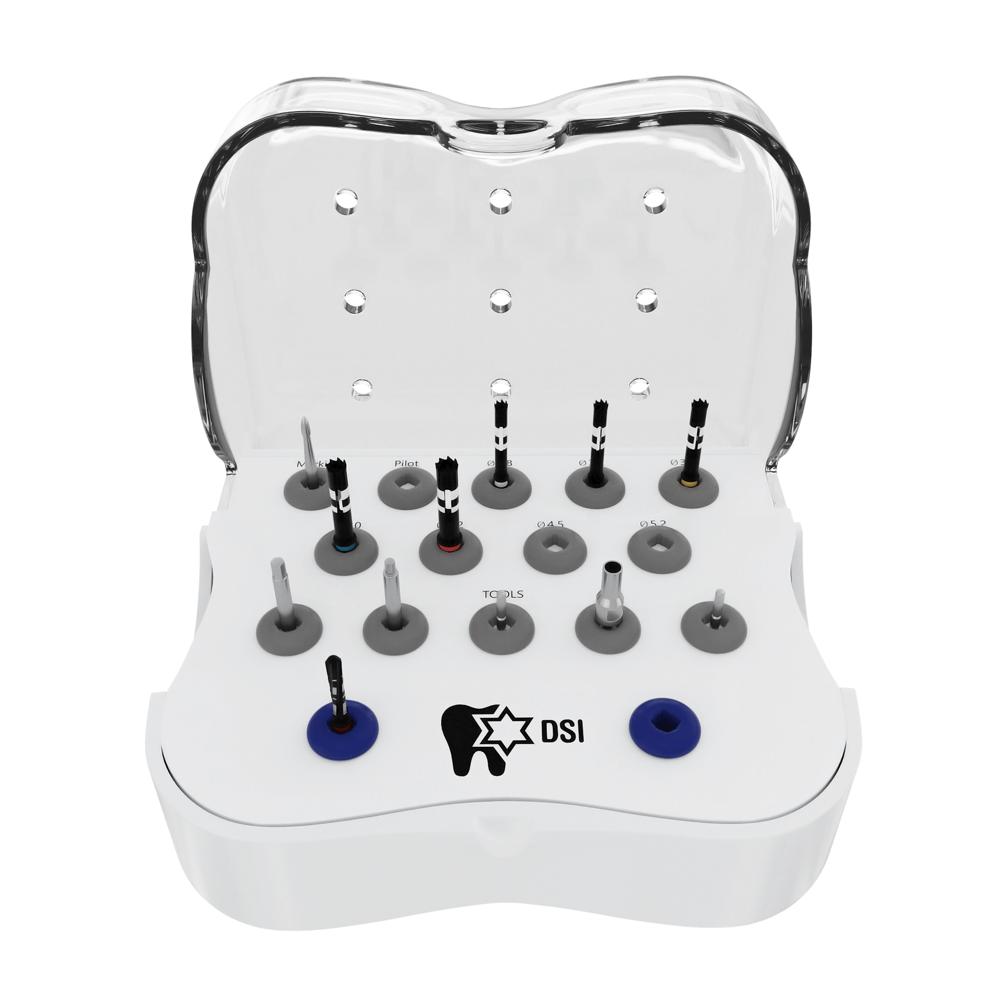 Sistema de implante SMART basado en trepanación DSI SK005 Smart Surgical Kit