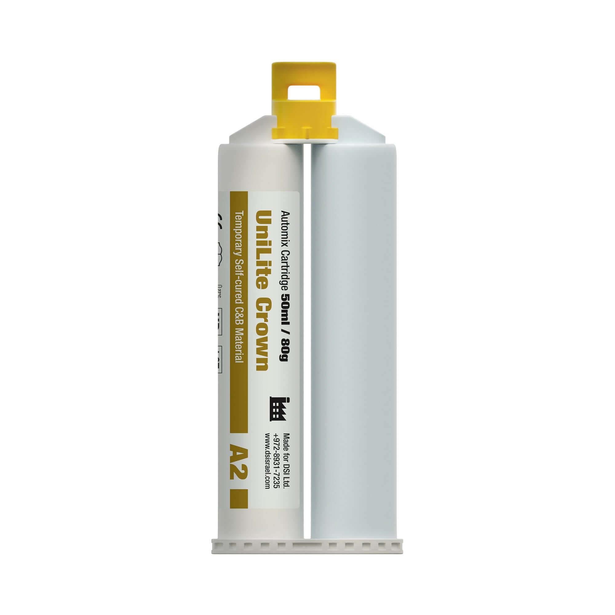 Material C&B temporal autopolimerizable DSI UniLite Crown 80g cartucho de automix