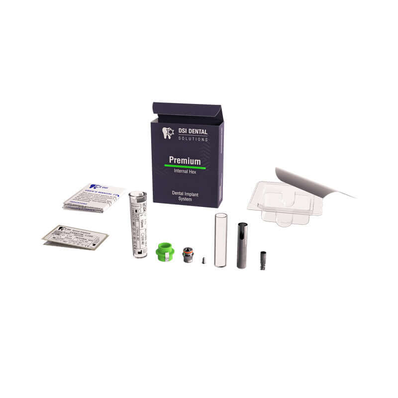 Línea de Implantes Espirales Premium DSI - Hexágono Interno 2.00 Estrecho