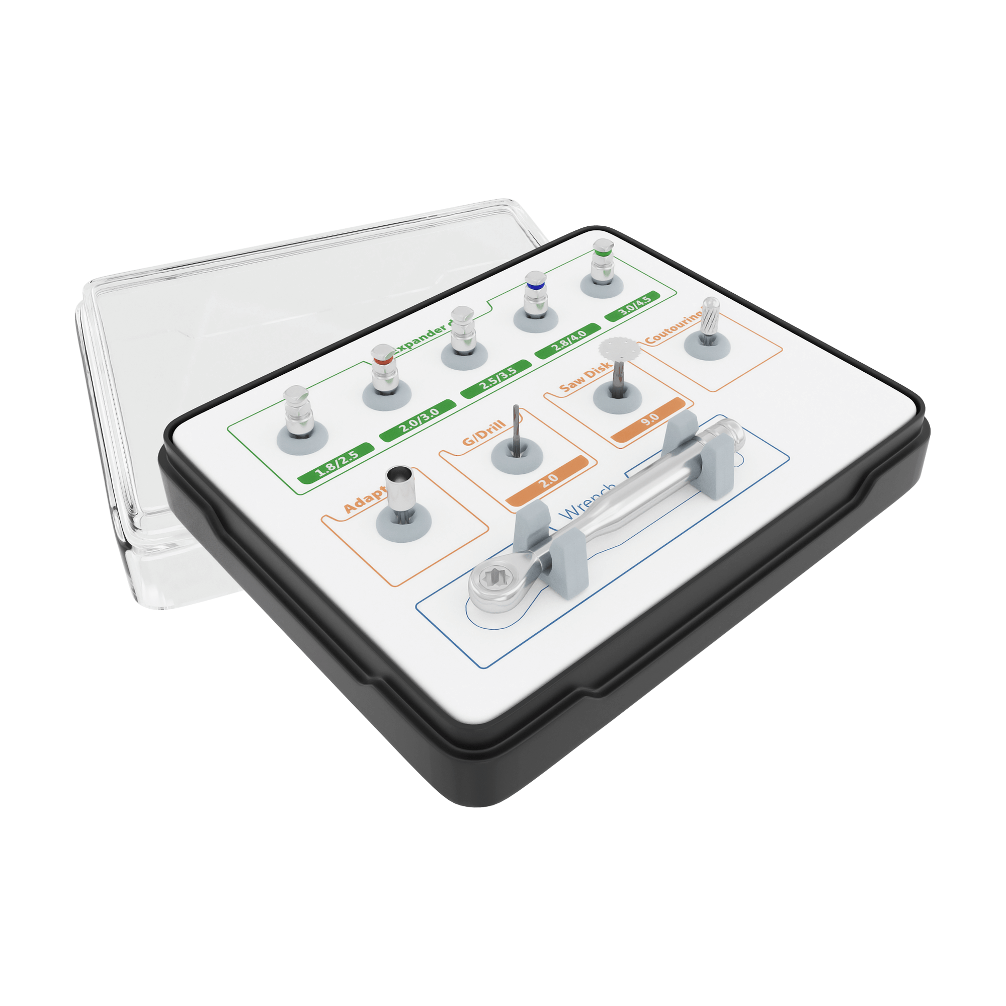 Kit de forage DSI Bone Expander pour l'expansion ostéotomique et l'insertion immédiate d'implant