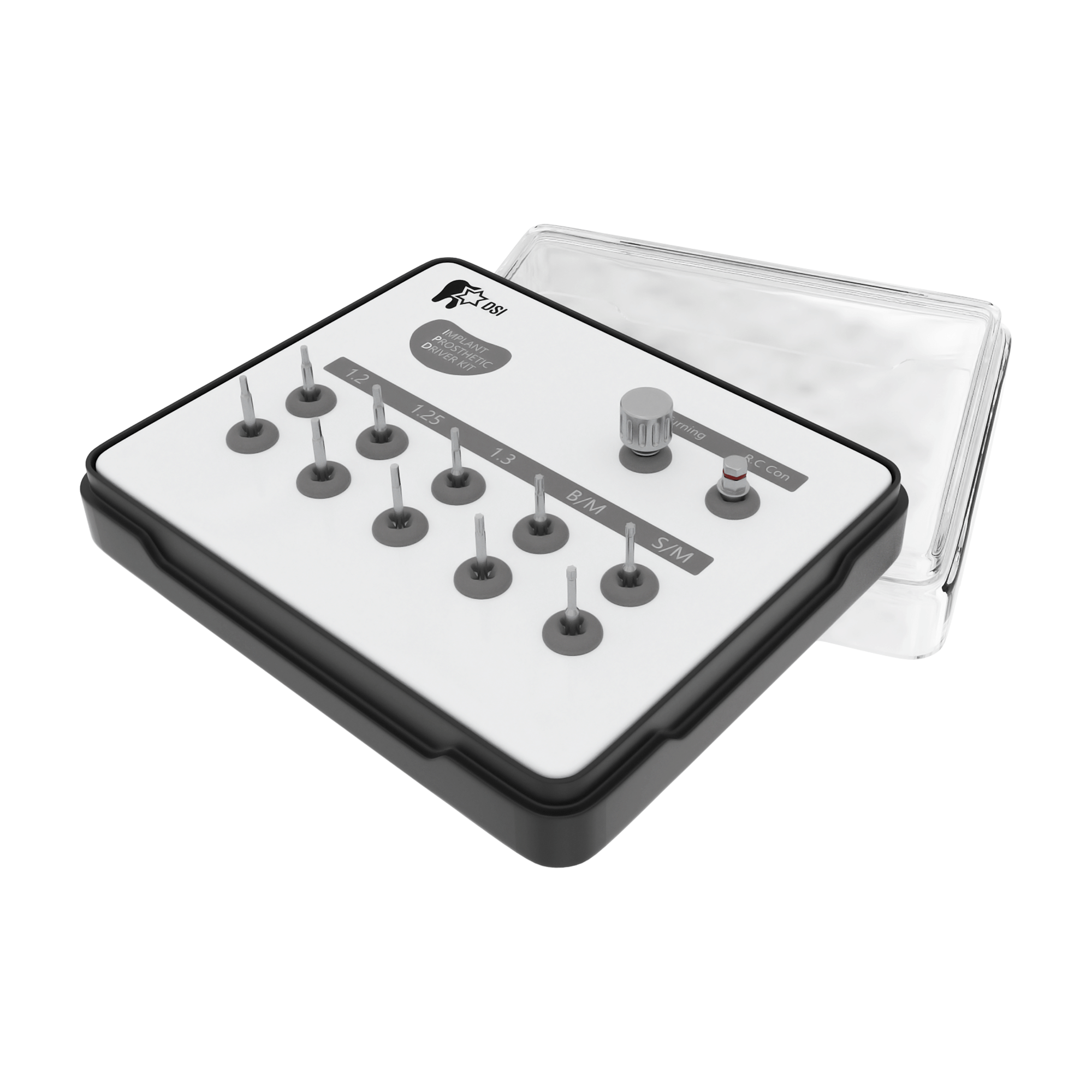 DSI Universelles Prothesentreiber-Kit für Abutments verschiedener Plattformen