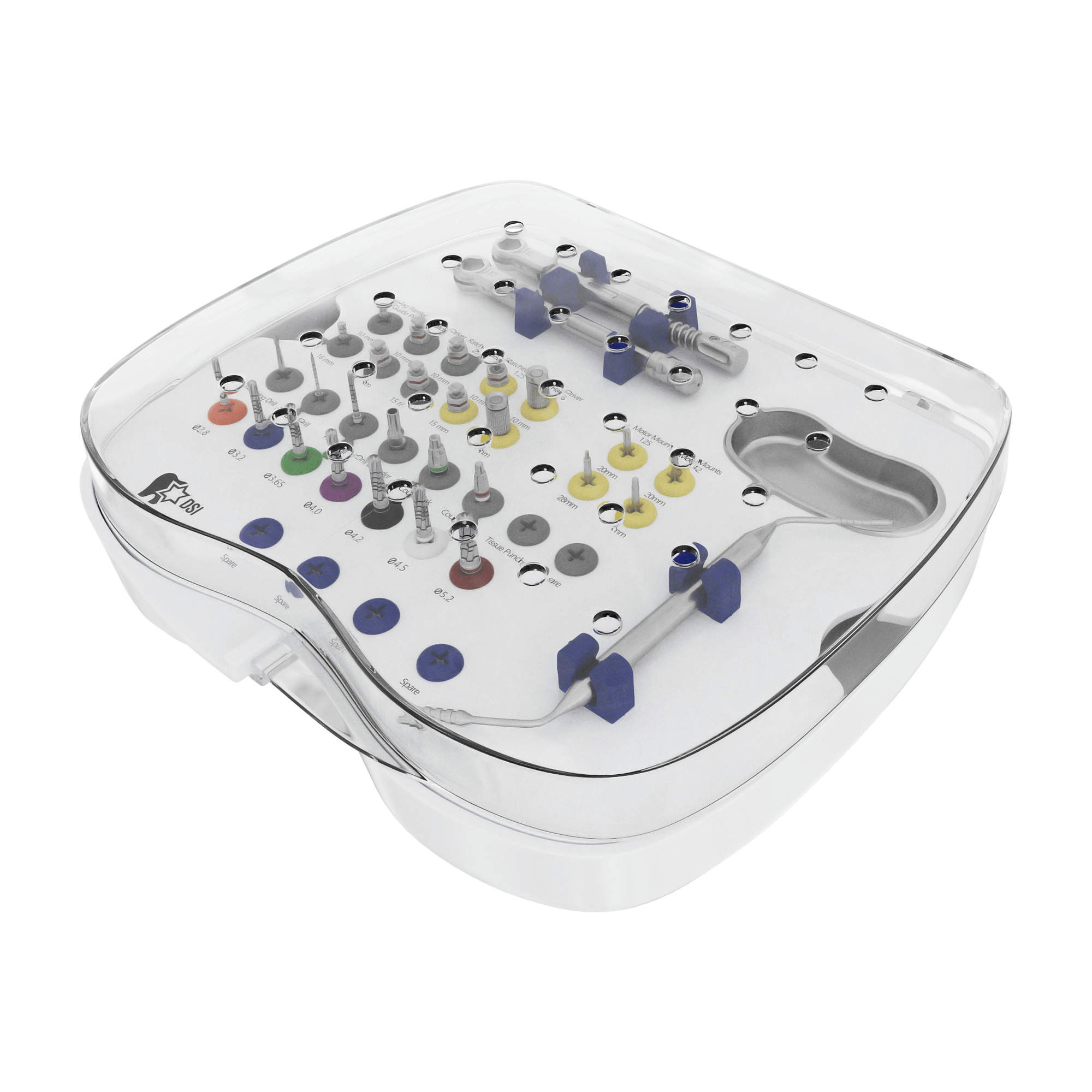Kit Quirúrgico Completo DSI SK003 para Colocación de Implantes