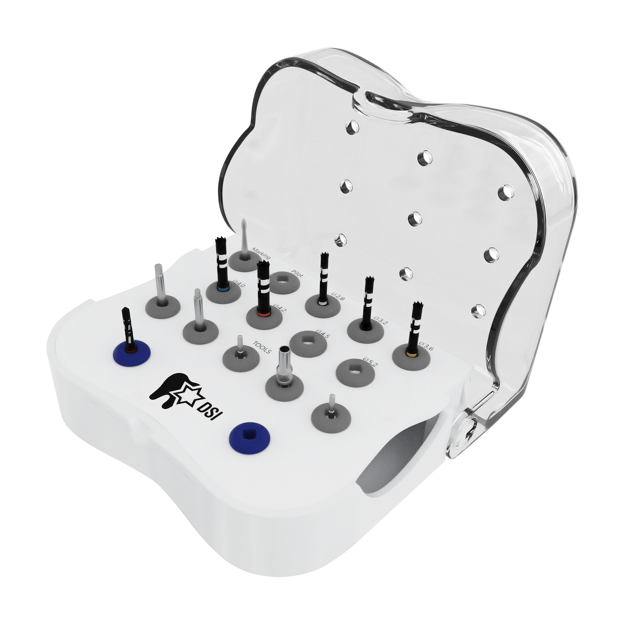 Sistema de implante SMART basado en trepanación DSI SK005 Smart Surgical Kit