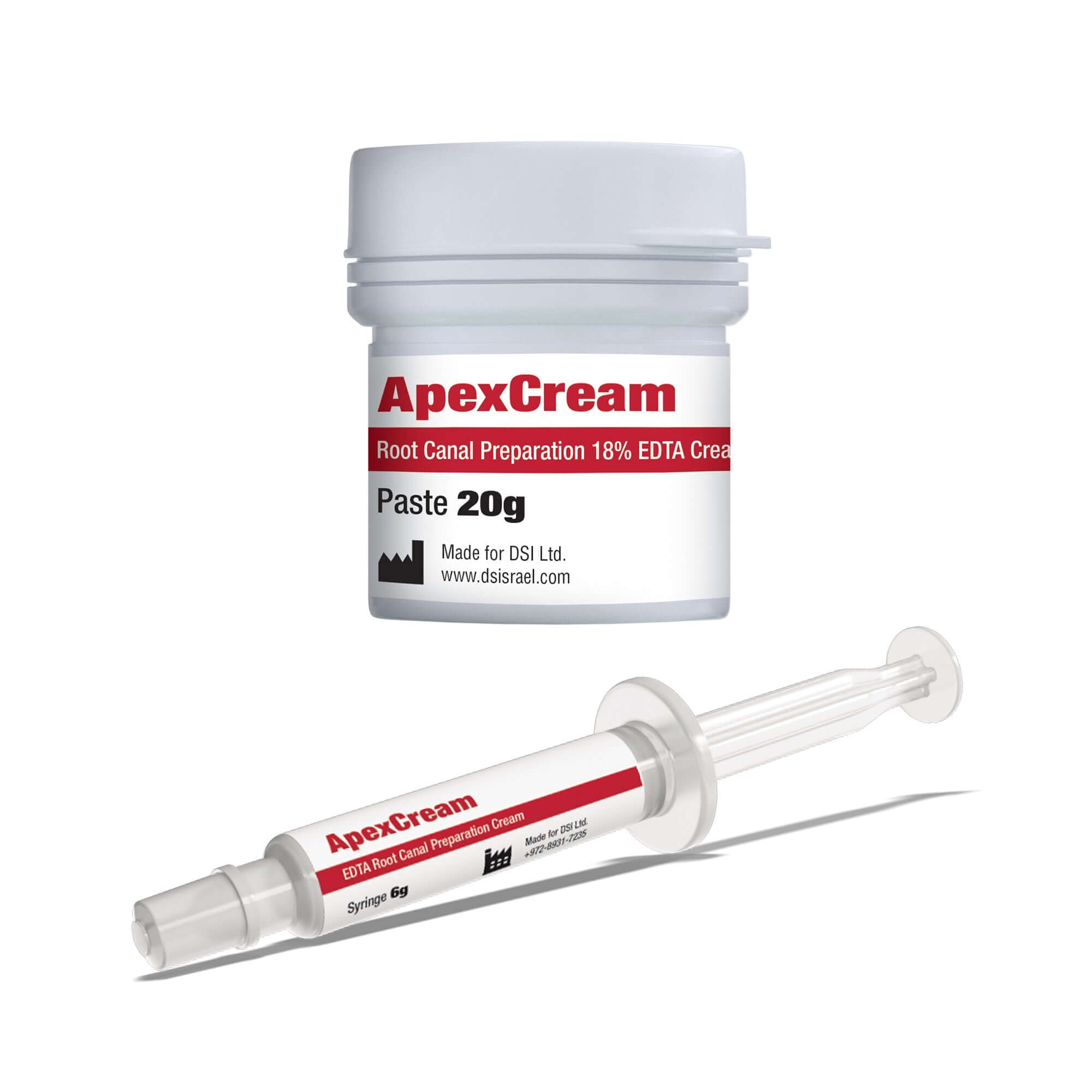 Crème DSI ApexCream EDTA 18% Agent chélateur à étaler pour canal radiculaire