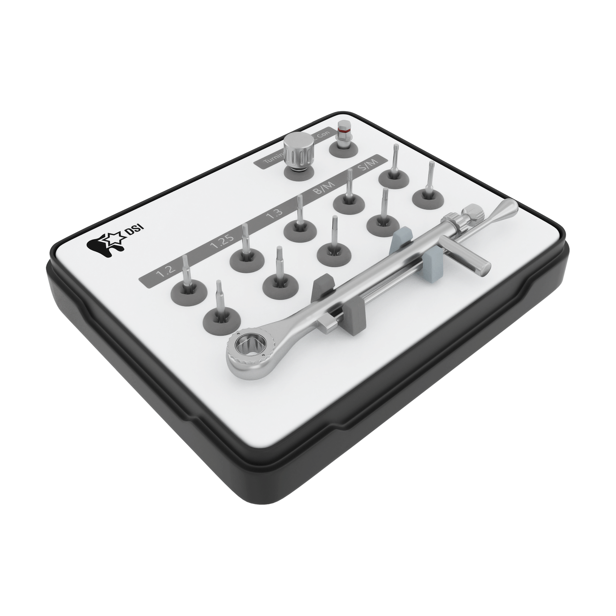 DSI Universelles Prothesentreiber-Kit für Abutments verschiedener Plattformen