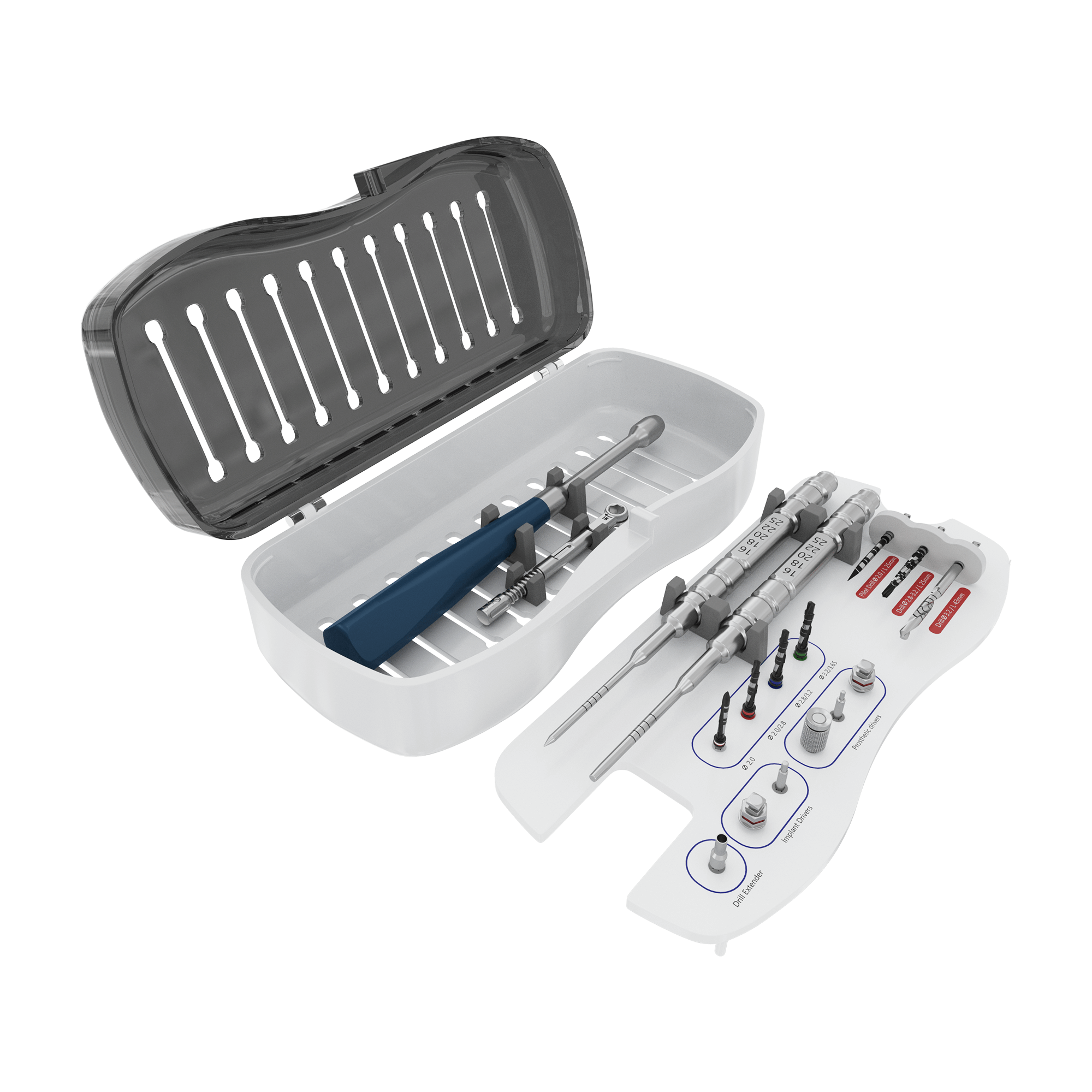 Kit chirurgical DSI SK-DSY Grip Ptery pour installation d'implant