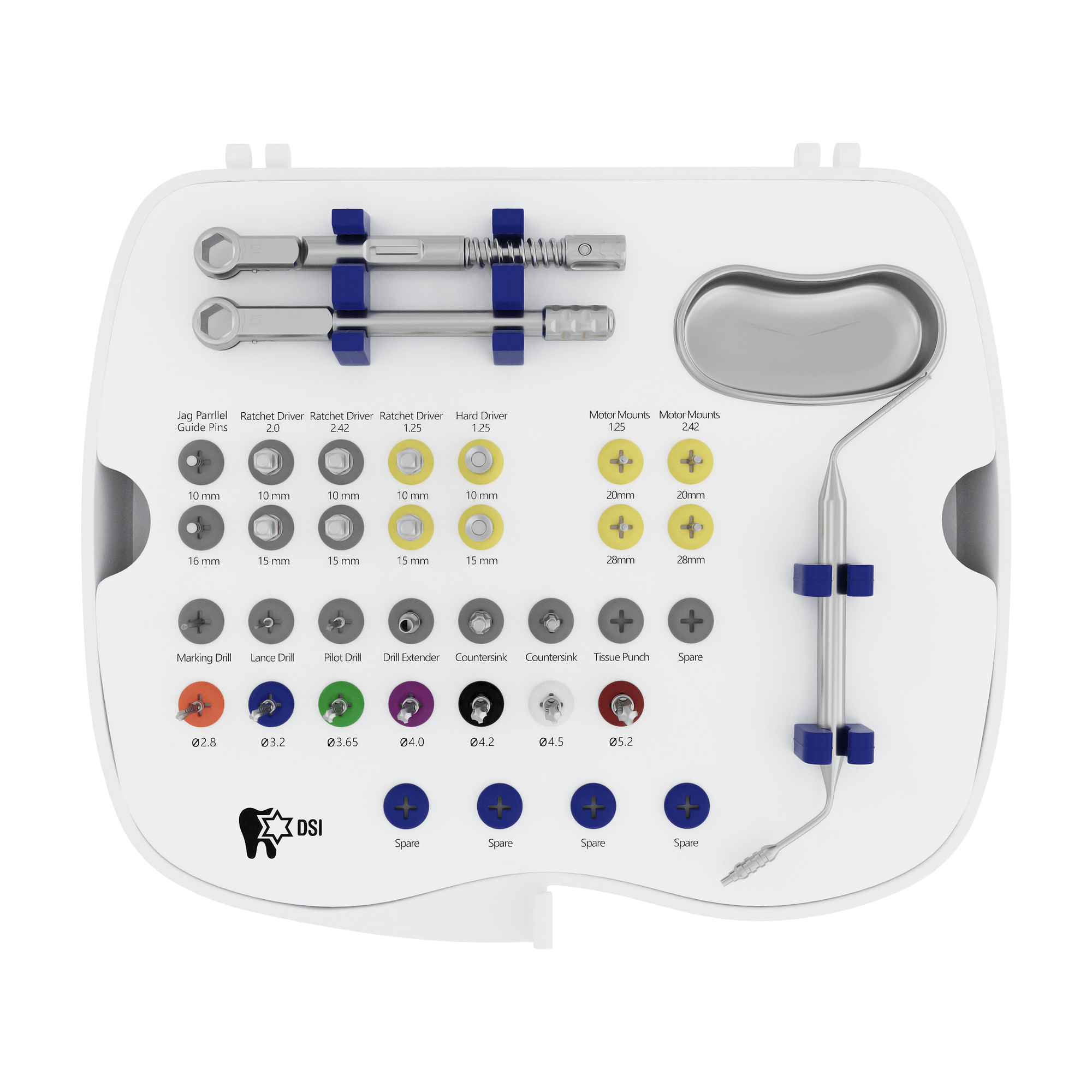 Kit Quirúrgico Completo DSI SK003 para Colocación de Implantes
