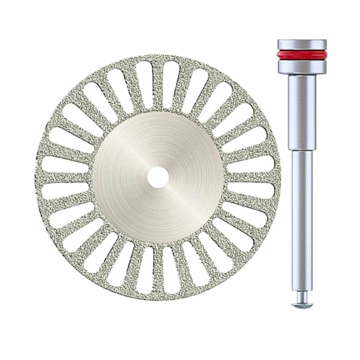 Disco rivestito in diamante DSI IPR a doppia faccia con 24 fessure da 22mm