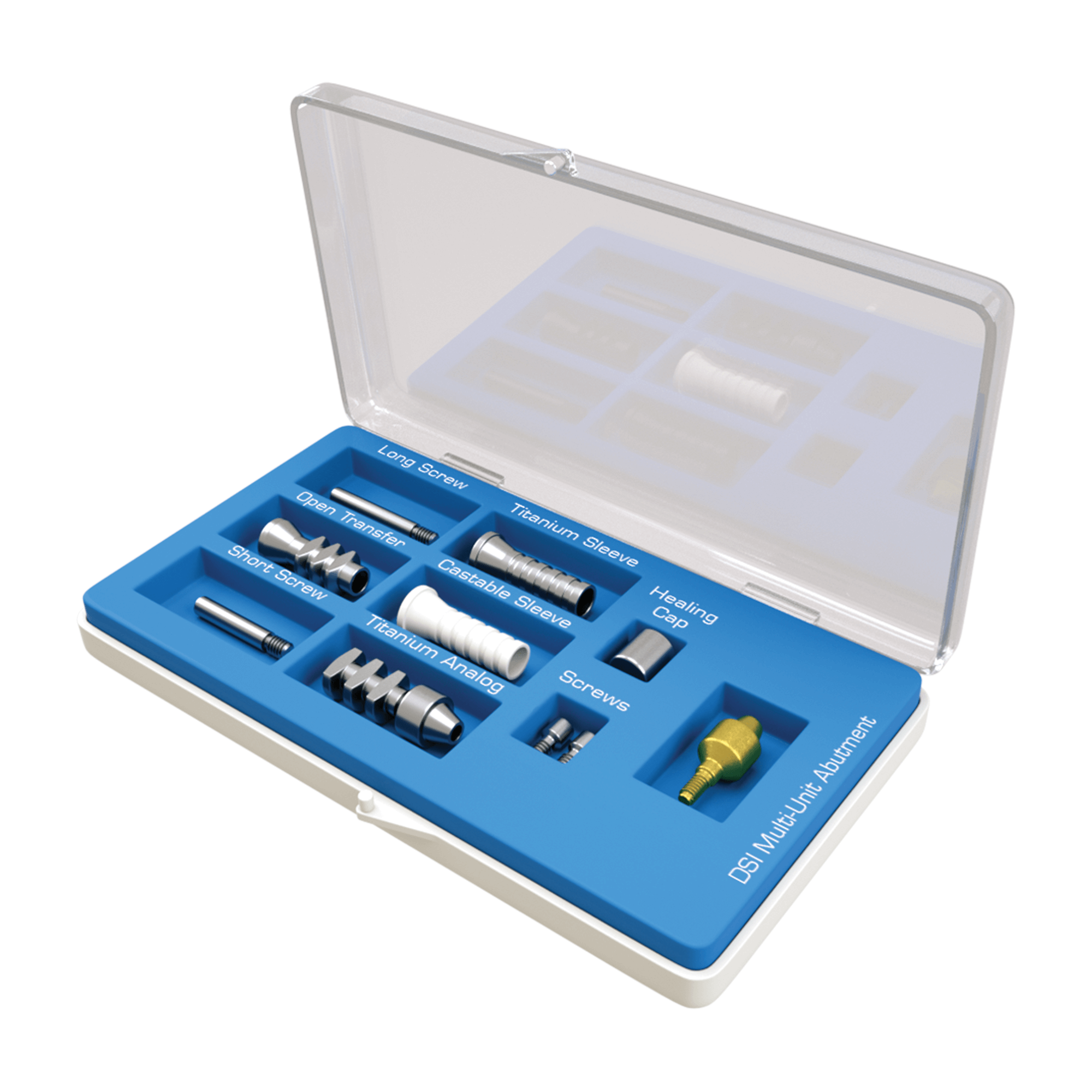 DSI Gerade Multi-Unit Abutment Next-Gen(M1.7) 5.0mm Komplettset - Internes Hex Ø2.42mm