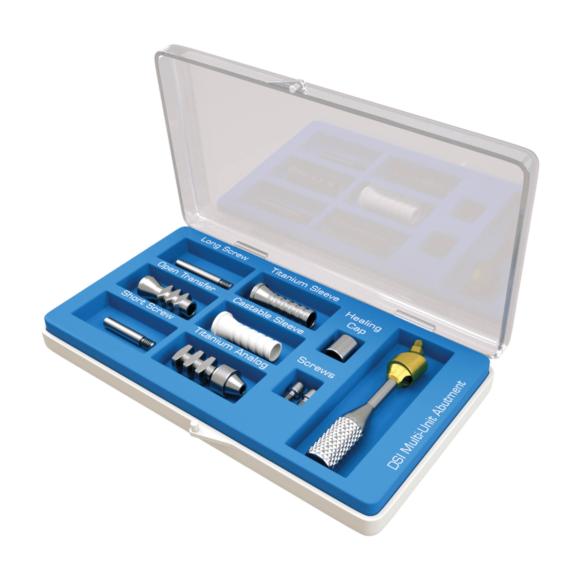 DSI Pilier Multi-Unit Angulé Next-Gen (M1.7) Ensemble Complet 5,0 mm - Hexagone Interne Ø2,42 mm