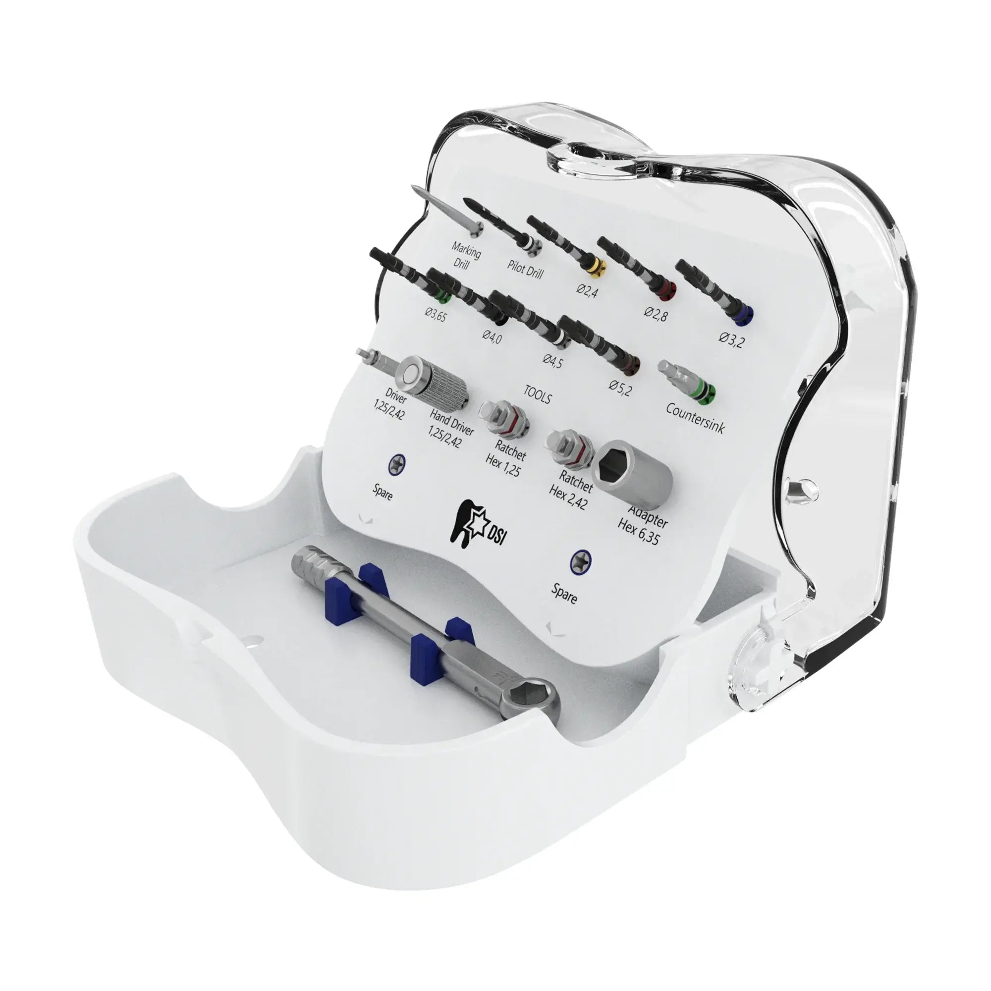 Kit Quirúrgico DSI SK001 Nuevas Brocas Escalonadas para Colocación de Implantes