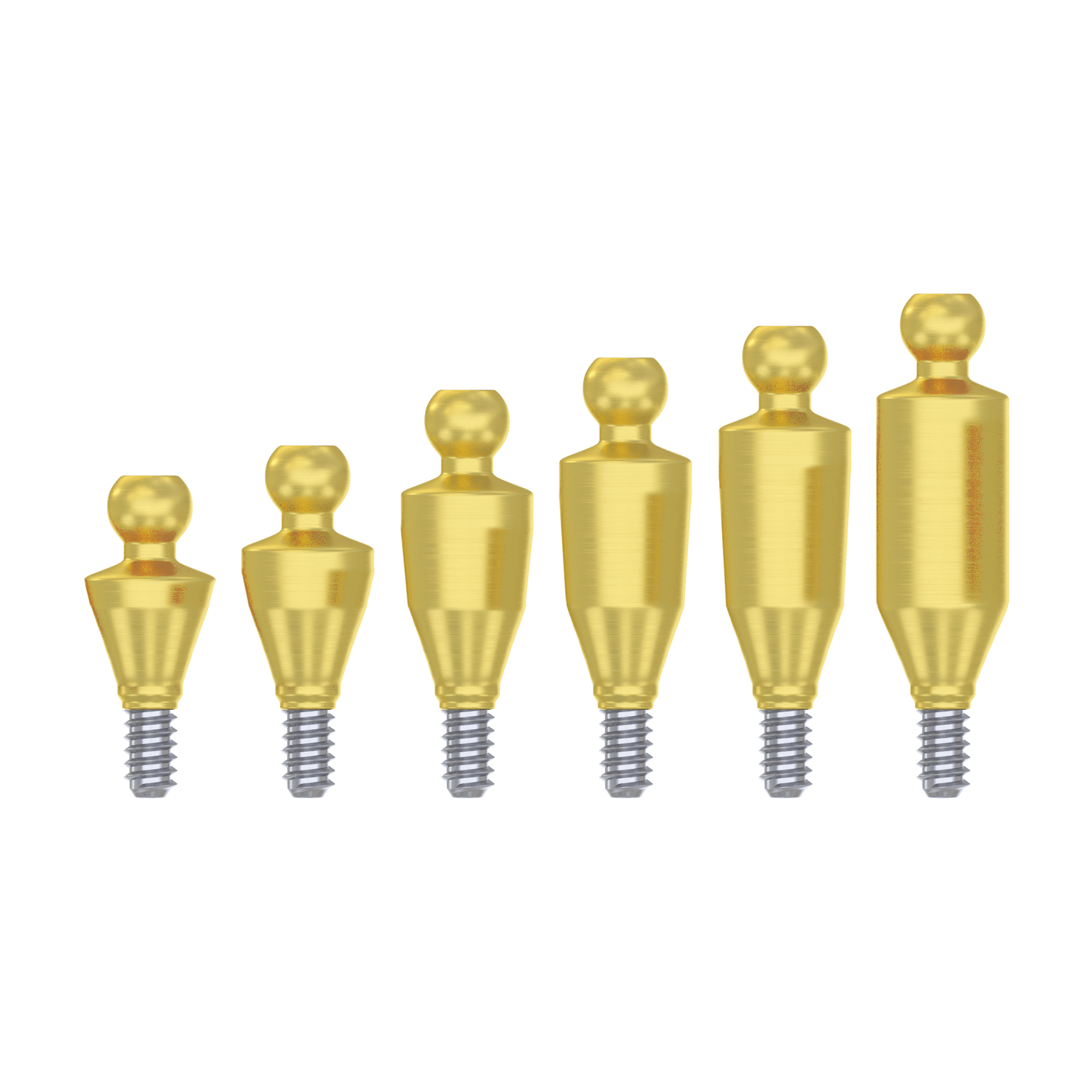 DSI Gerade Ballaufsatz 3,5mm Komplettset - Kegelform Verbindung NP Ø3,5mm