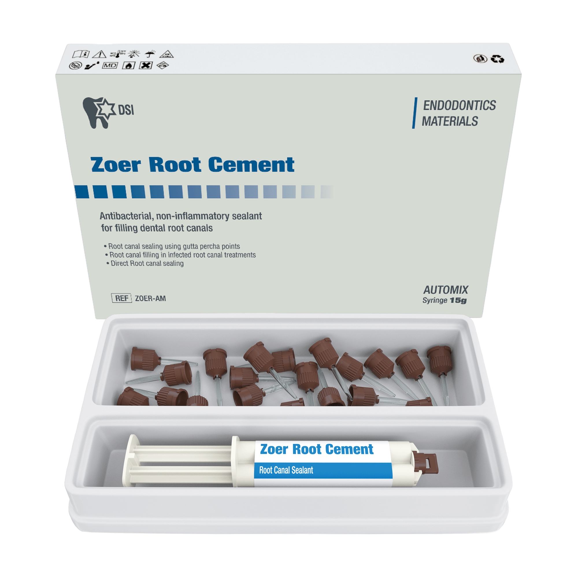 DSI Zoer AM Sellador de Conducto Radicular a Base de Resina Endodóntica Jeringa Automática 15g