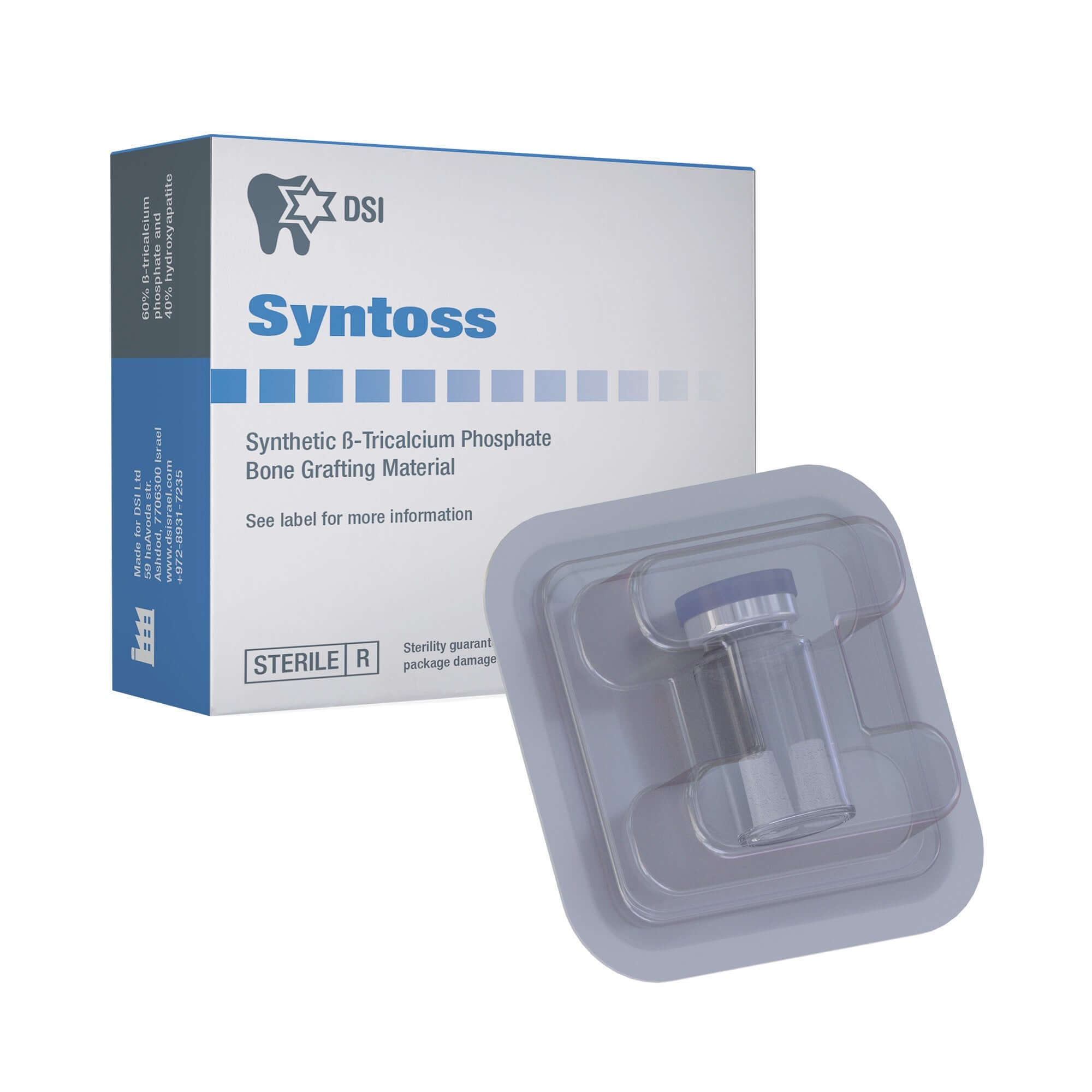 DSI Syntoss Injerto Óseo Sintético Mezcla TCP/HA en Conos Aloplástico