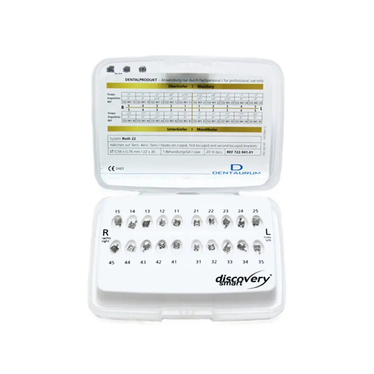 Dentaurum Discovery Smart Brackets MBT Boîte unique