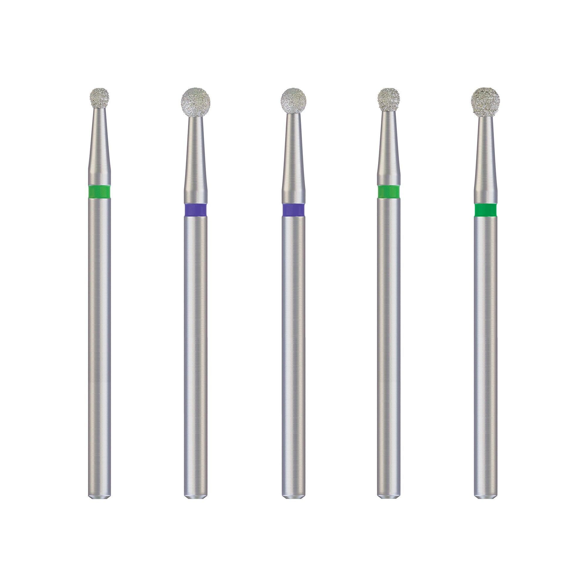 DSI Dental Diamond Reusable Burs Round Ball (ISO-001) 25mm (10 Pcs )