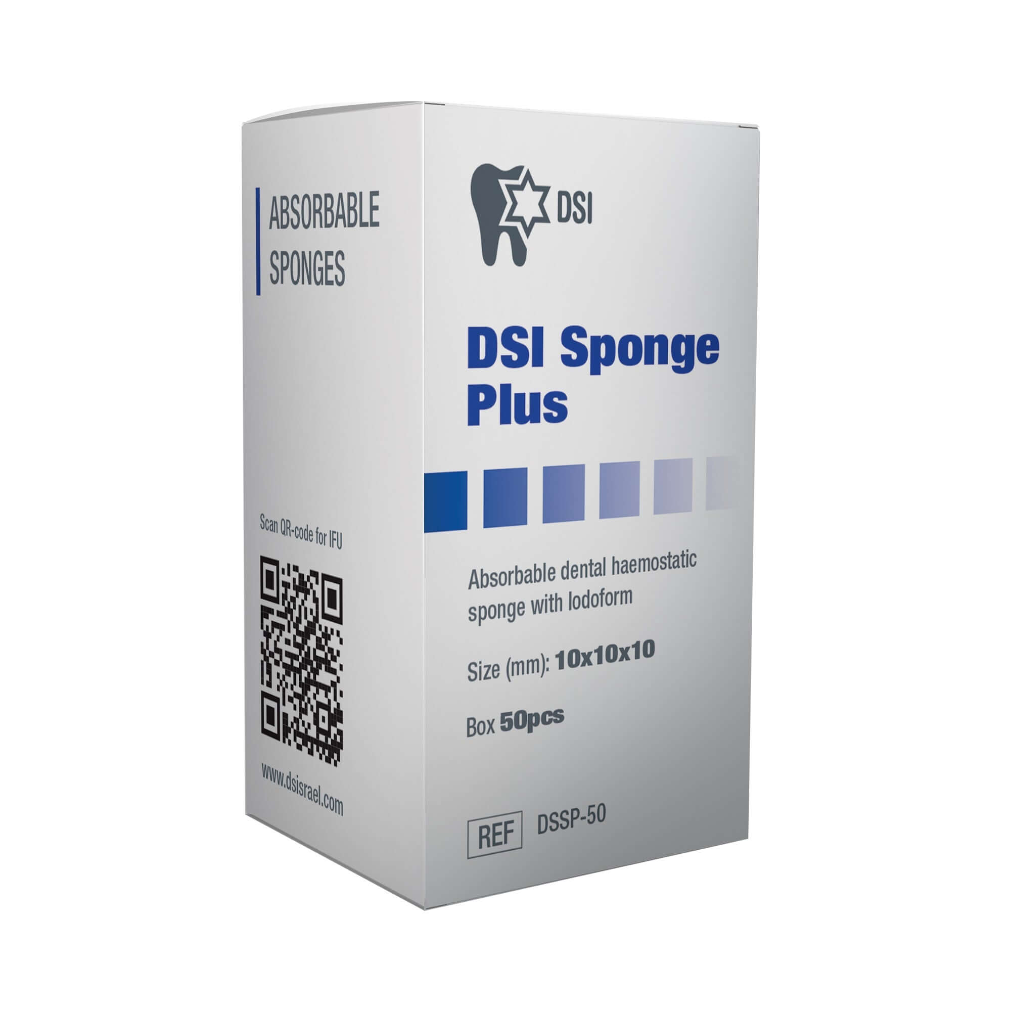DSI Collagen Sponge Sterile Absorbable Hemostatic with Iodoform
