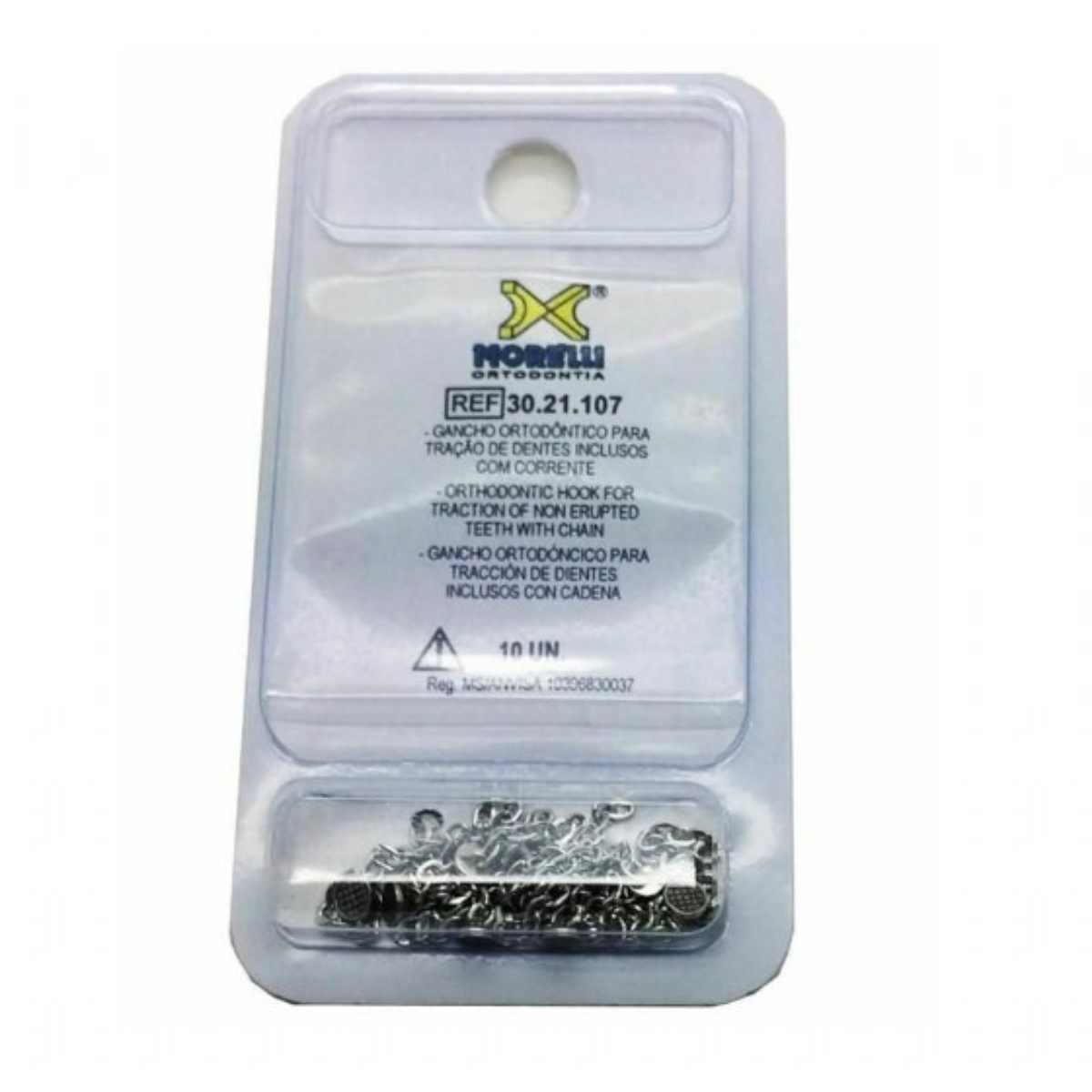 Boutons de chaîne de traction orthodontique Morelli 10pcs