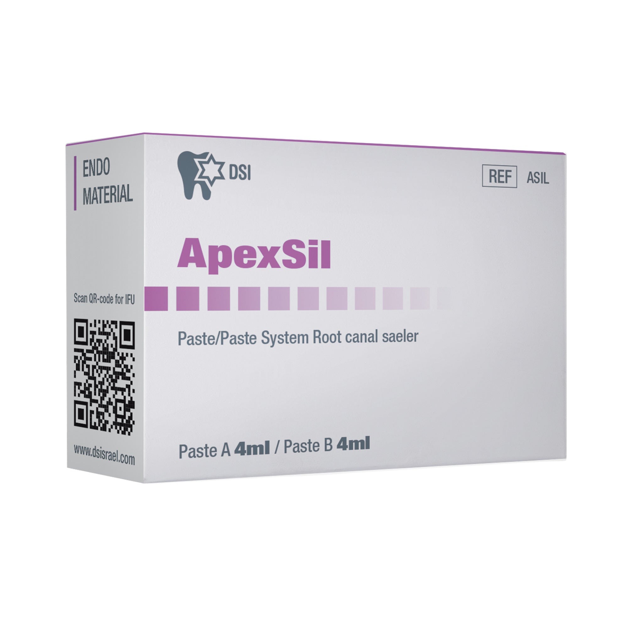 DSI Apexsil Paste Endodontic Root Canal Sealer 4ml + 4ml