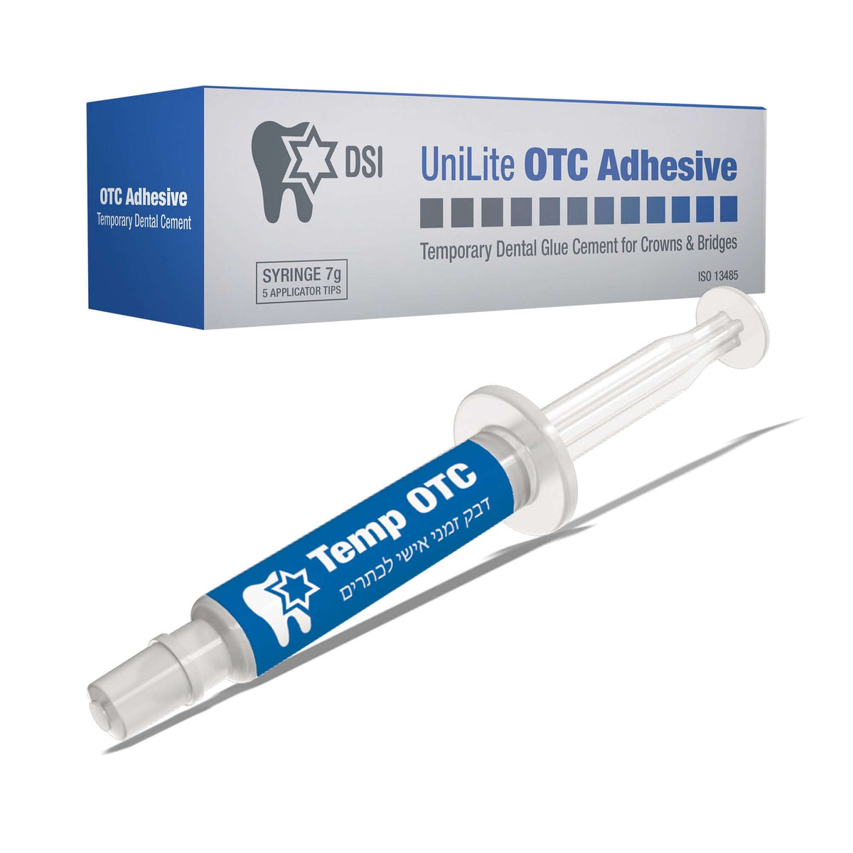 Cemento Dentale Temporaneo DSI Temp OTC 7g - Per Corone E Ponti - Fai Da Te Emergenza
