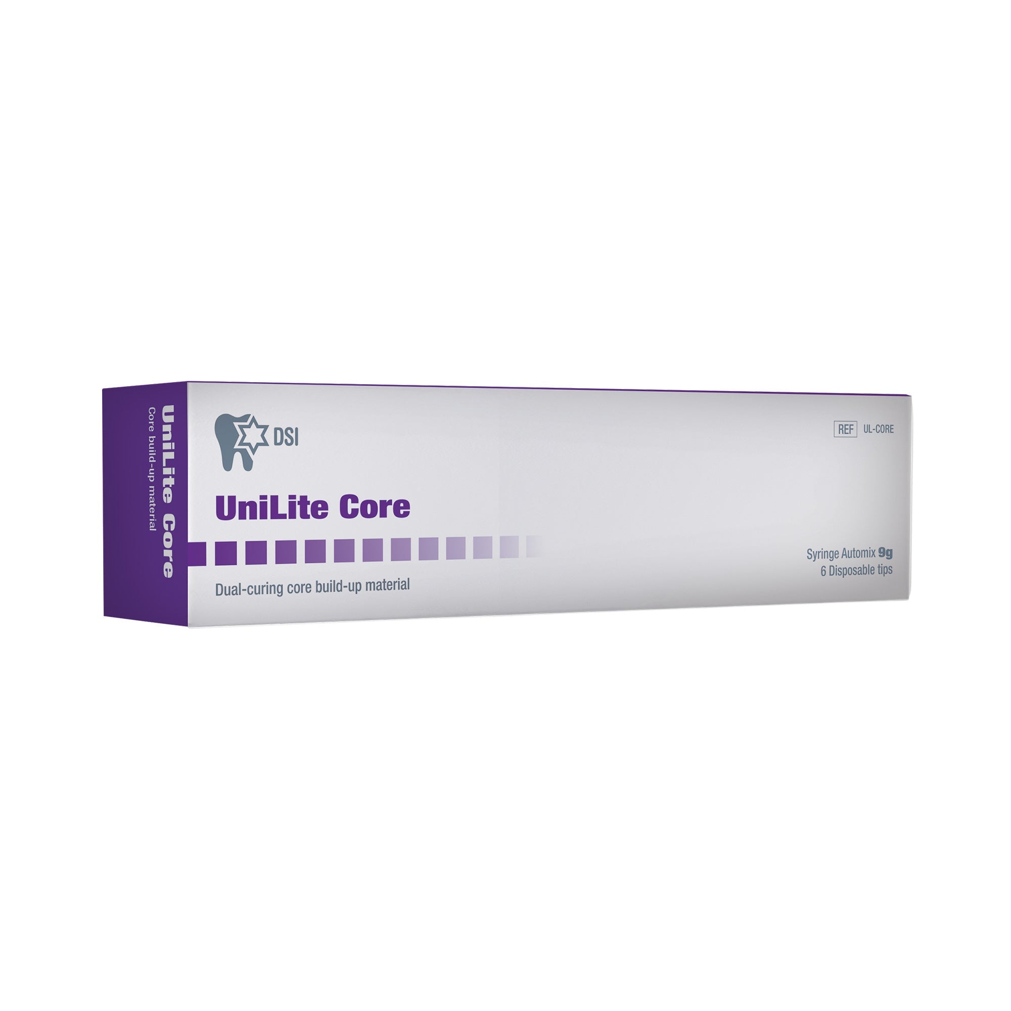 DSI UniLite Core Dual-Curing Core Build Up Material Automix Syringe 9g