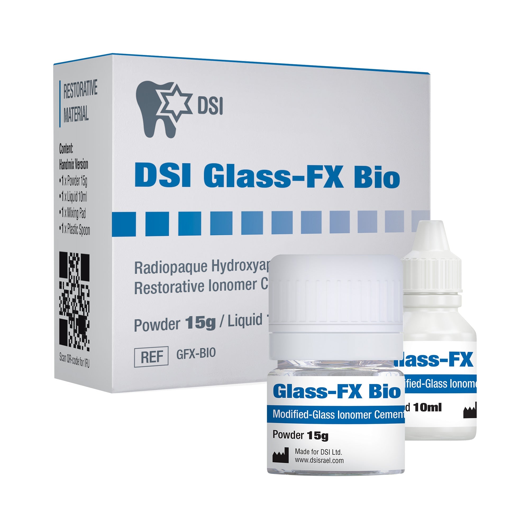 DSI Glass FX Bio - Glass Ionomer Cement With Calcium Hydroxyapatite